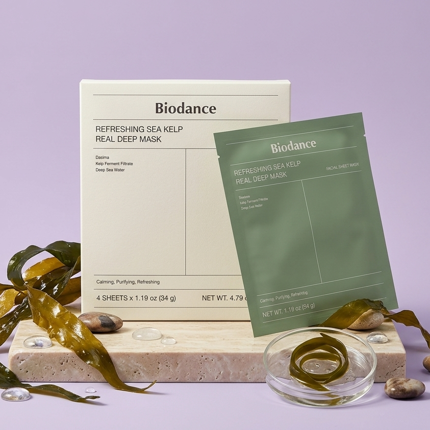 Biodance Refreshing Sea Kelp Real Deep Mask – Pack of 4