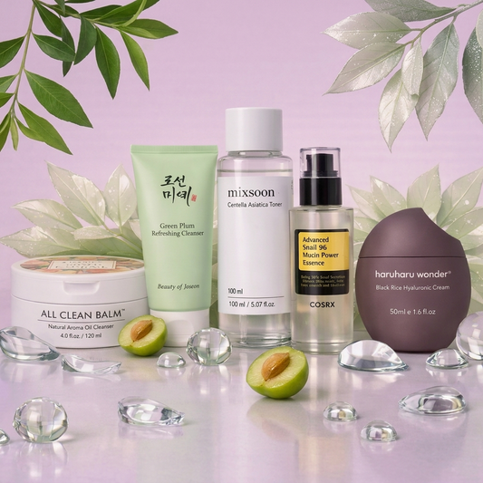 Glass Skin – 5-Product Korean Skincare Set with Routine Guide