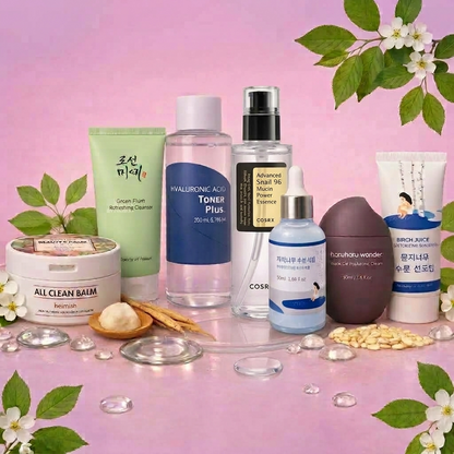 Hydration & Plumping – 7-Product Korean Skincare Set with Routine Guide